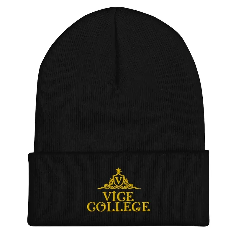 Vice College Beanie - Gold